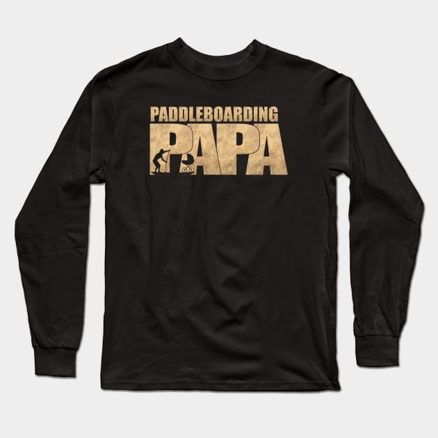 Paddleboarding Papa Long Sleeve T-Shirt by Yule